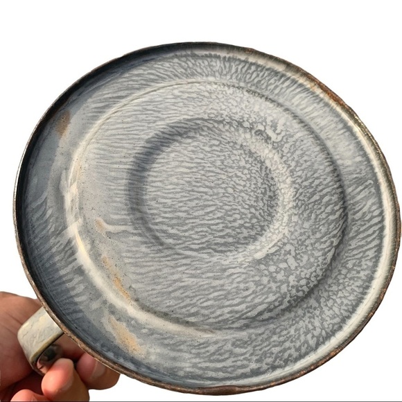 Antique Farmhouse Gray Granite Coffee Pot - Picture 9 of 10